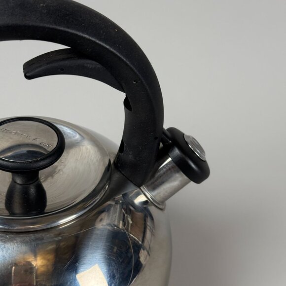 KitchenAid 2 QT Stainless Steel Whistling Tea Kettle With Black Handle - Picture 3 of 6